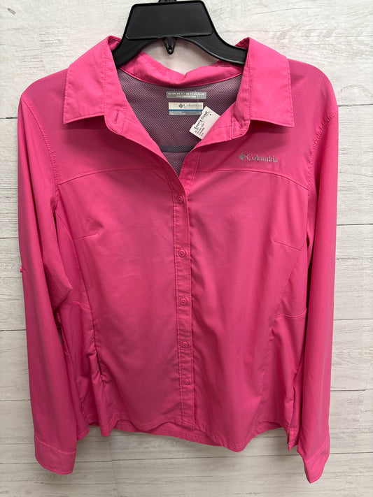 Size L Columbia Pink Womens Shirt
