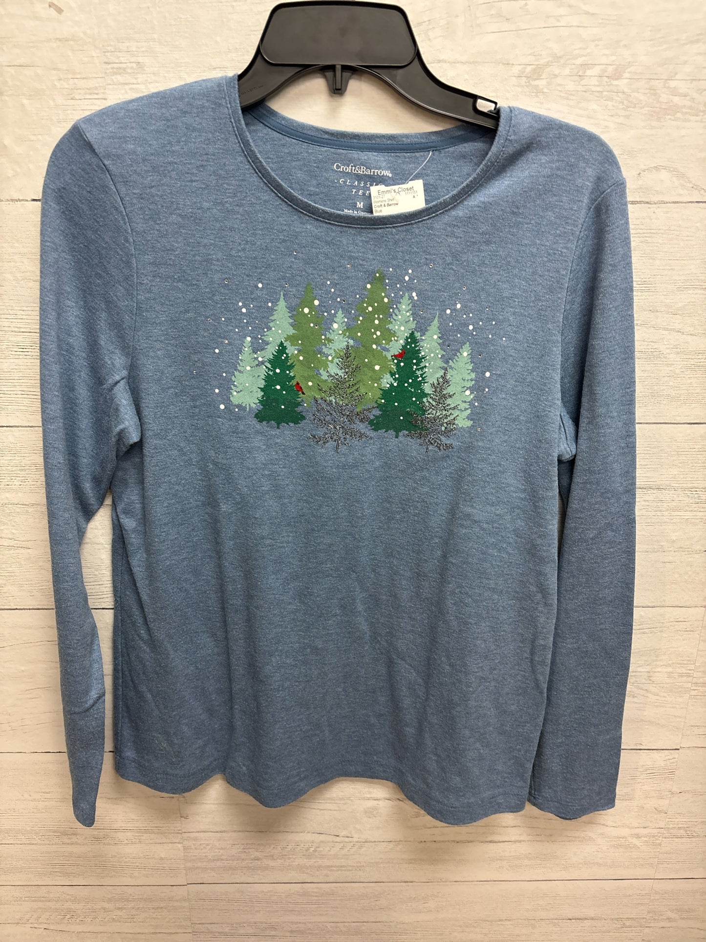 Size M Croft & Barrow Blue Womens Shirt