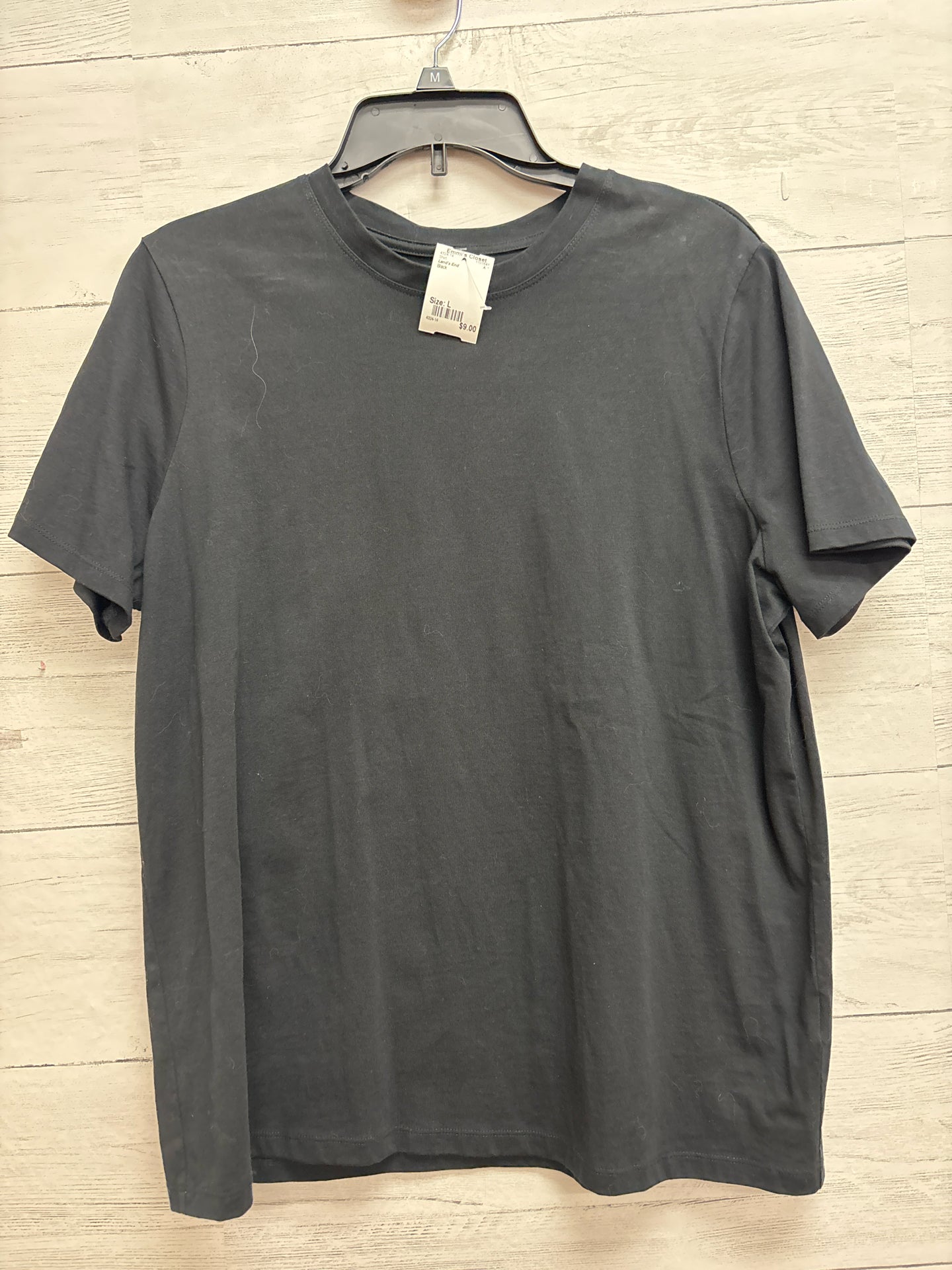 Size L Land's End Black Shirt