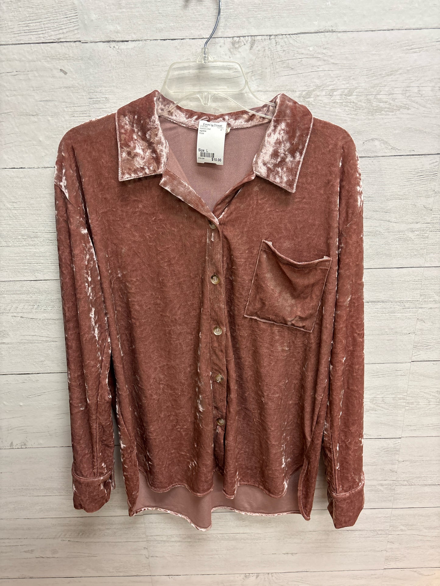 Size L mystree Rose Womens Shirt