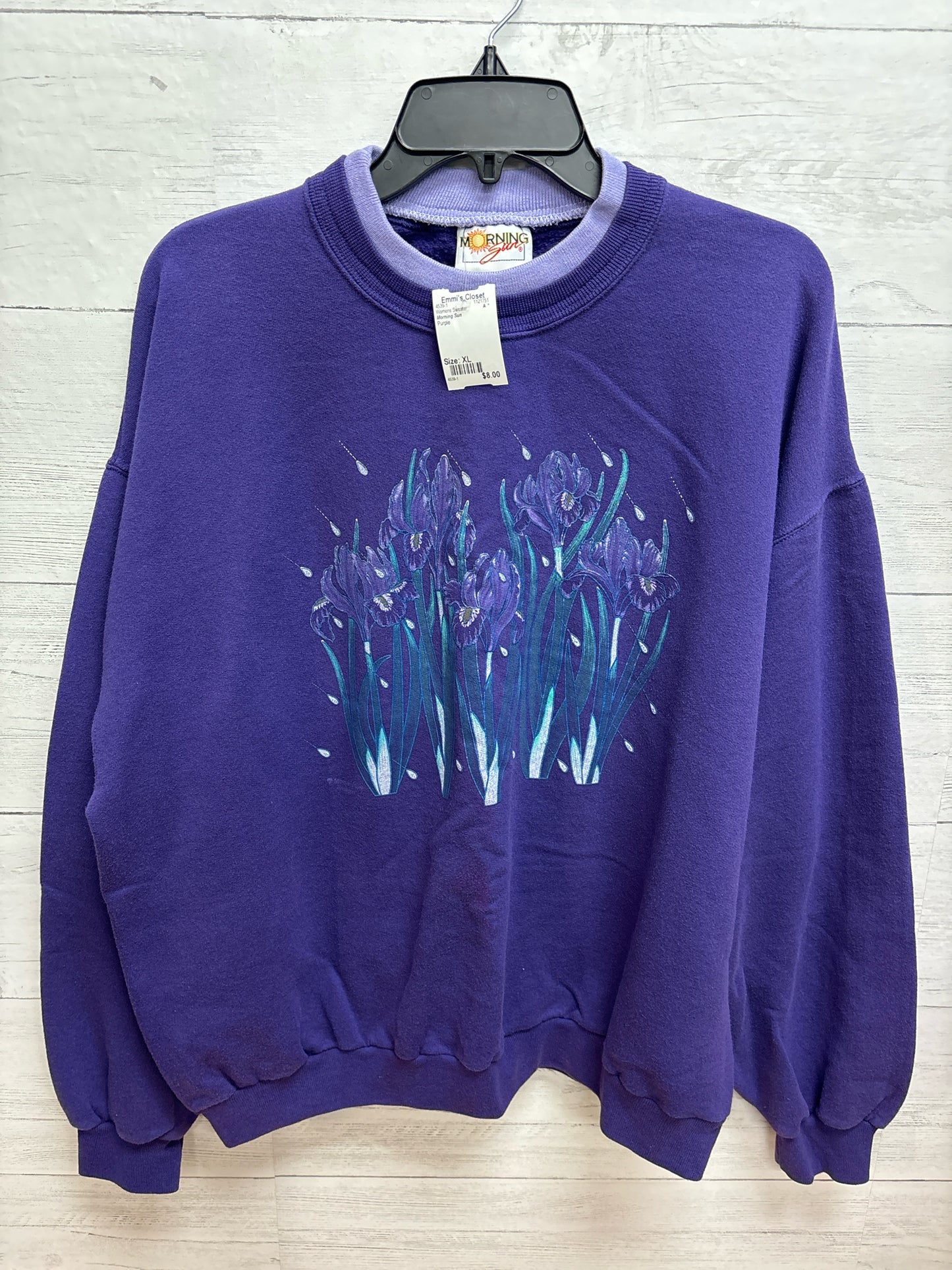 Size XL Morning Sun Purple Womens Sweater