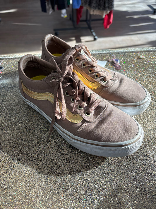 7 Vans Brown/Gold Womens Shoe