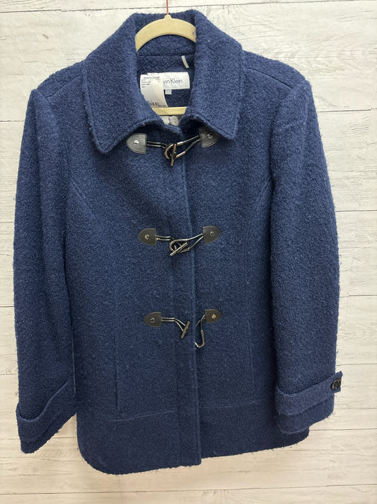 Size L Calvin Klein Navy Womens Coat
