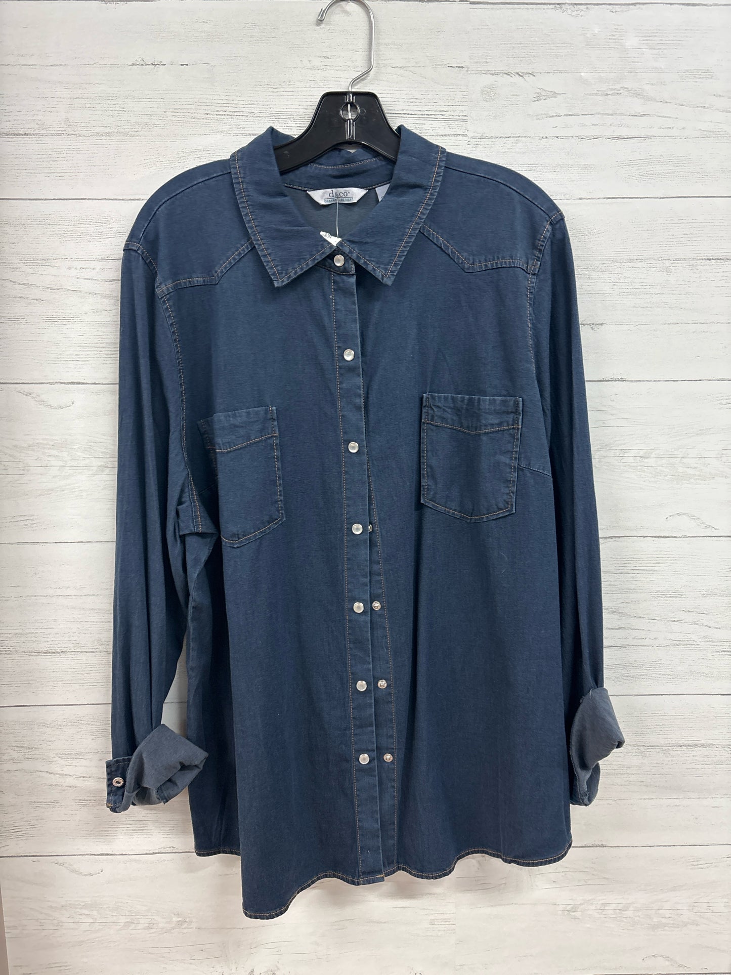 Size XL D&CO Blue Shirt