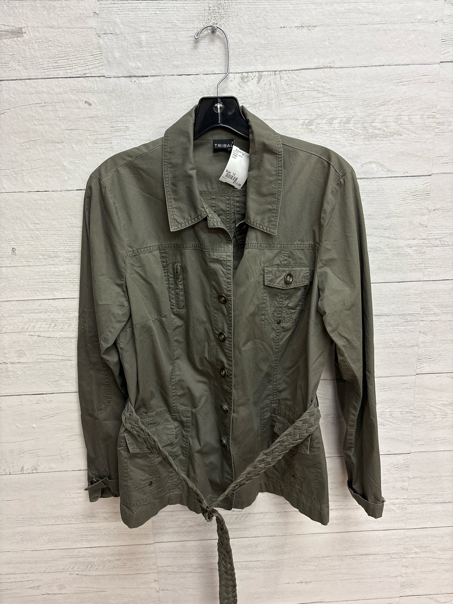 Size 10 TRIBAL Green Womens Jacket