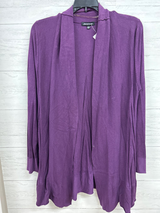 Size L Notations Purple Cardigan