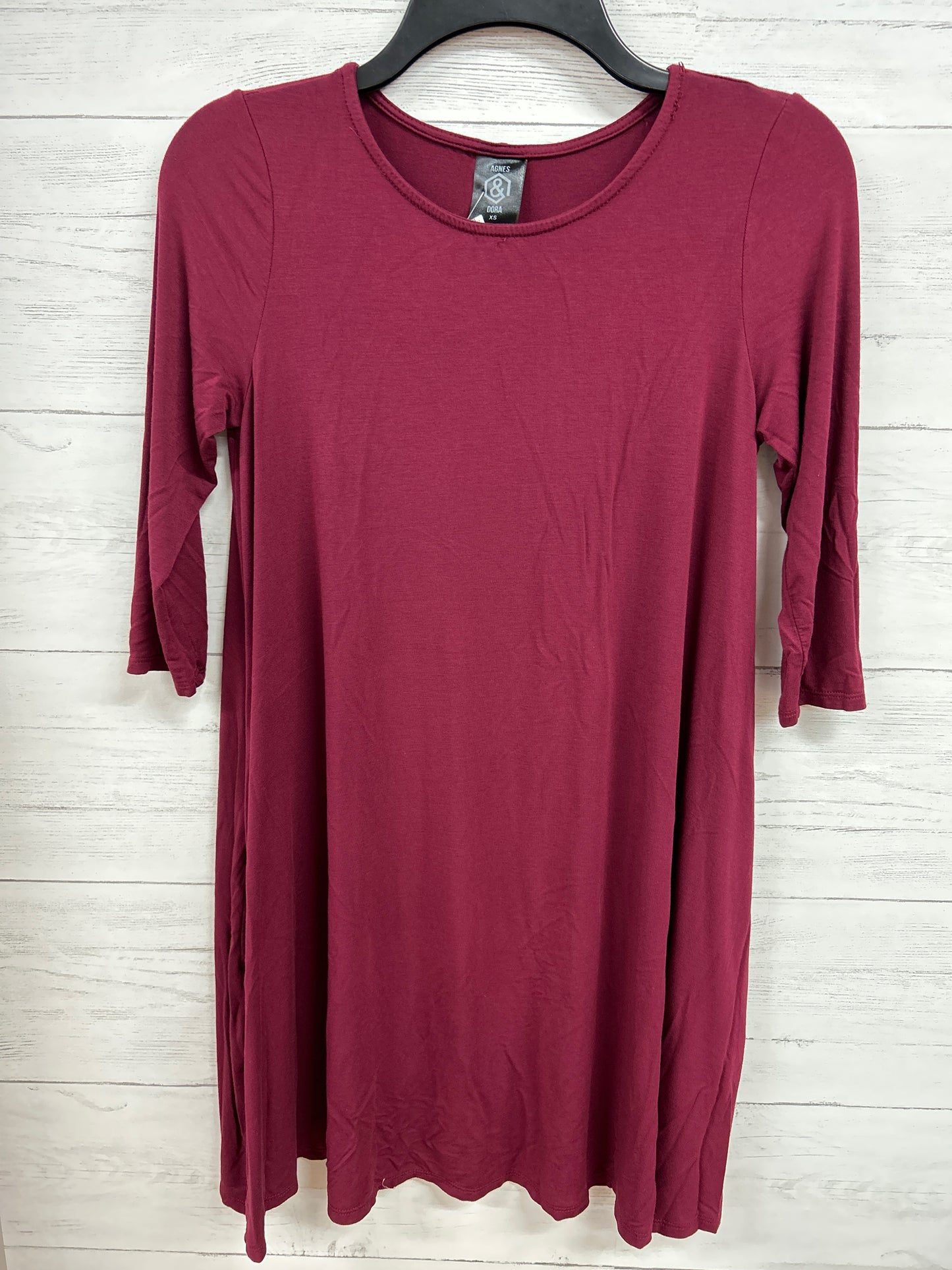 Size XS Agnes & Dora maroon Dress