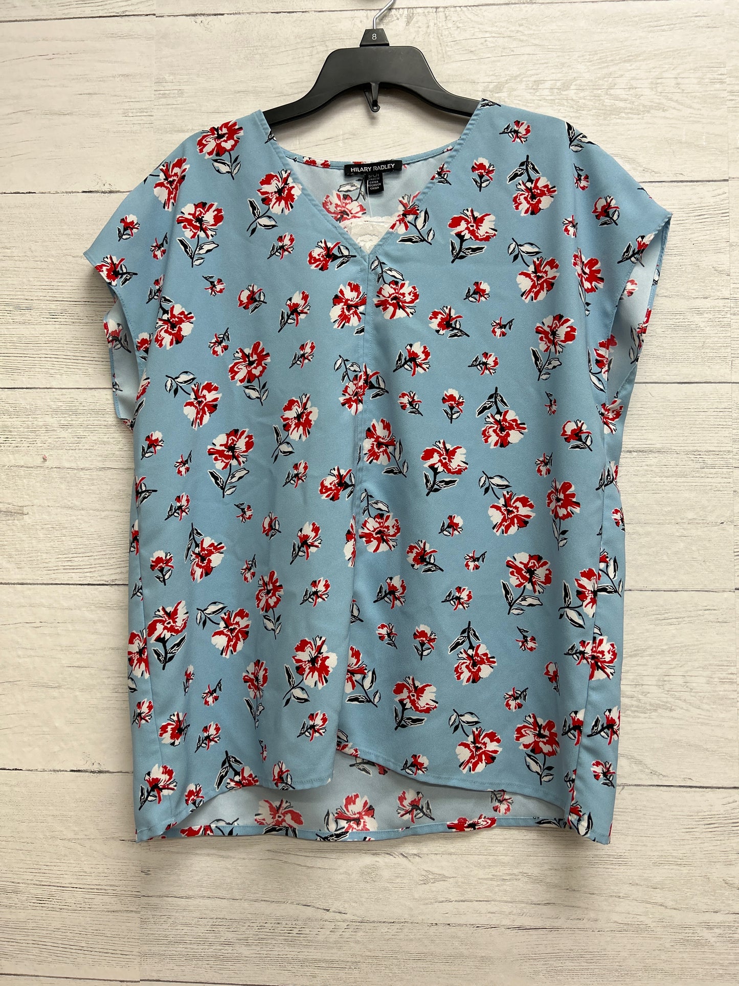 Size S Hilary Radley Studio light blue/red Shirt