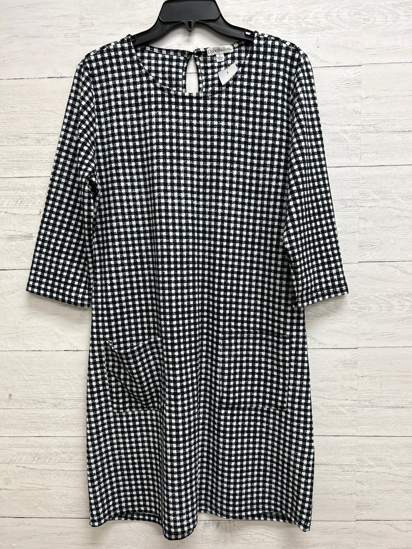 Size L OPHELIA ROE Black/White Dress