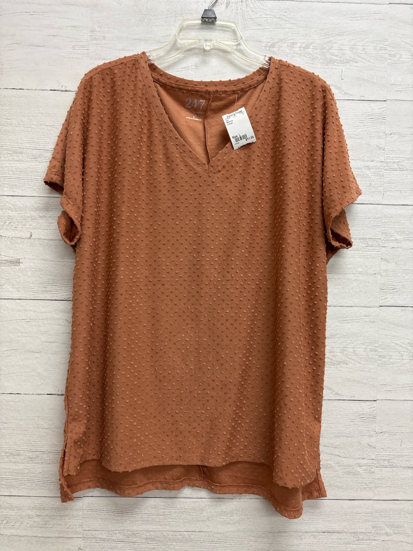 Size L Maurices Orange Shirt