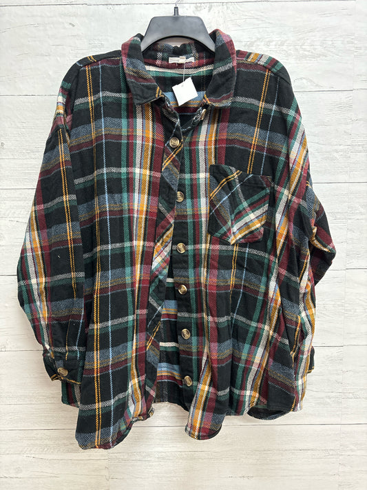 Size 3X Maurices Black/Green Womens Shirt