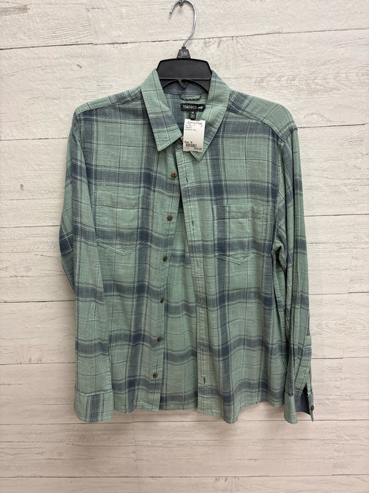Size M Toad & Co green/blue Mens Shirt