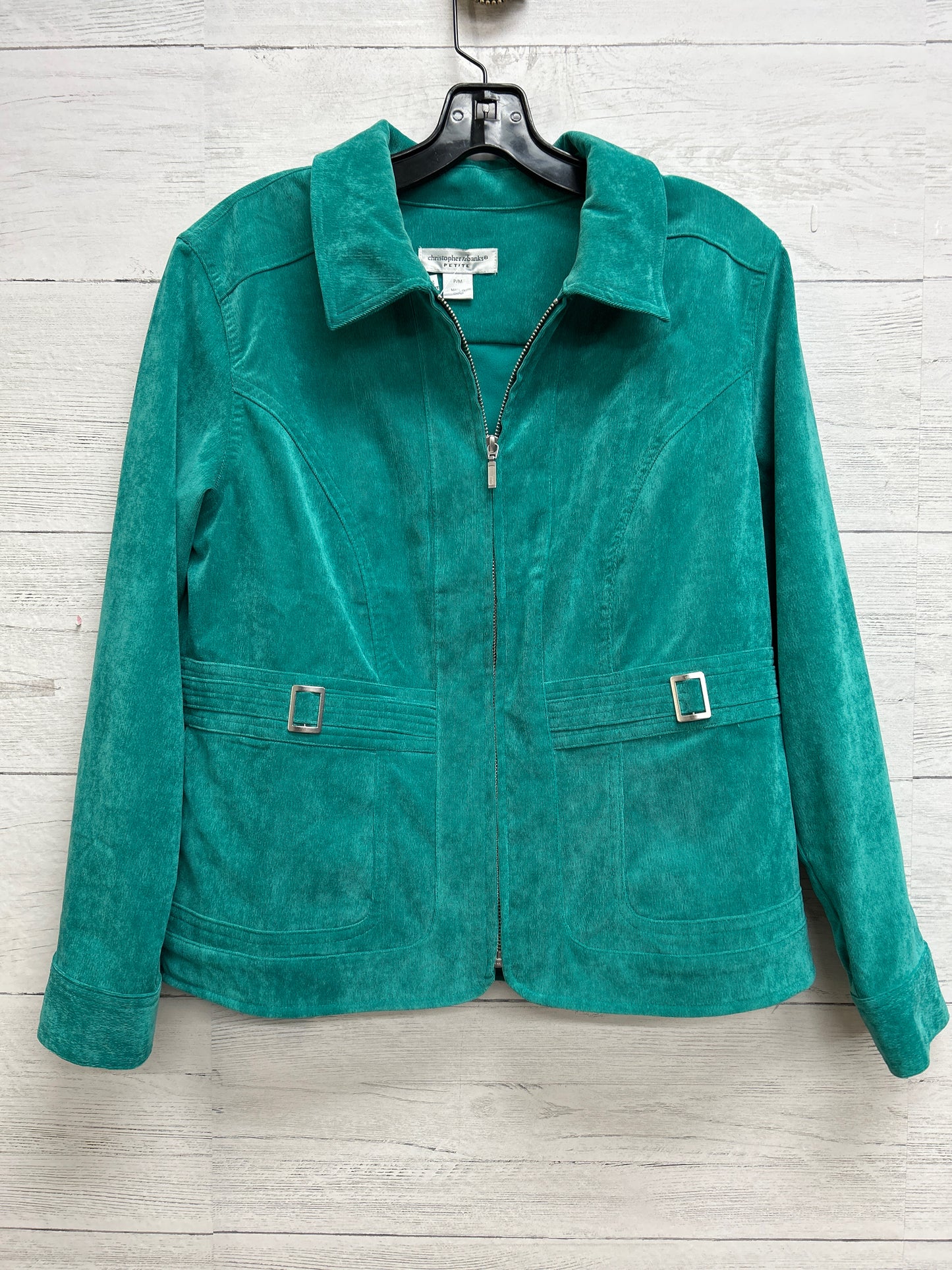 Size M Christopher & Banks Green Jacket (Outdoor)