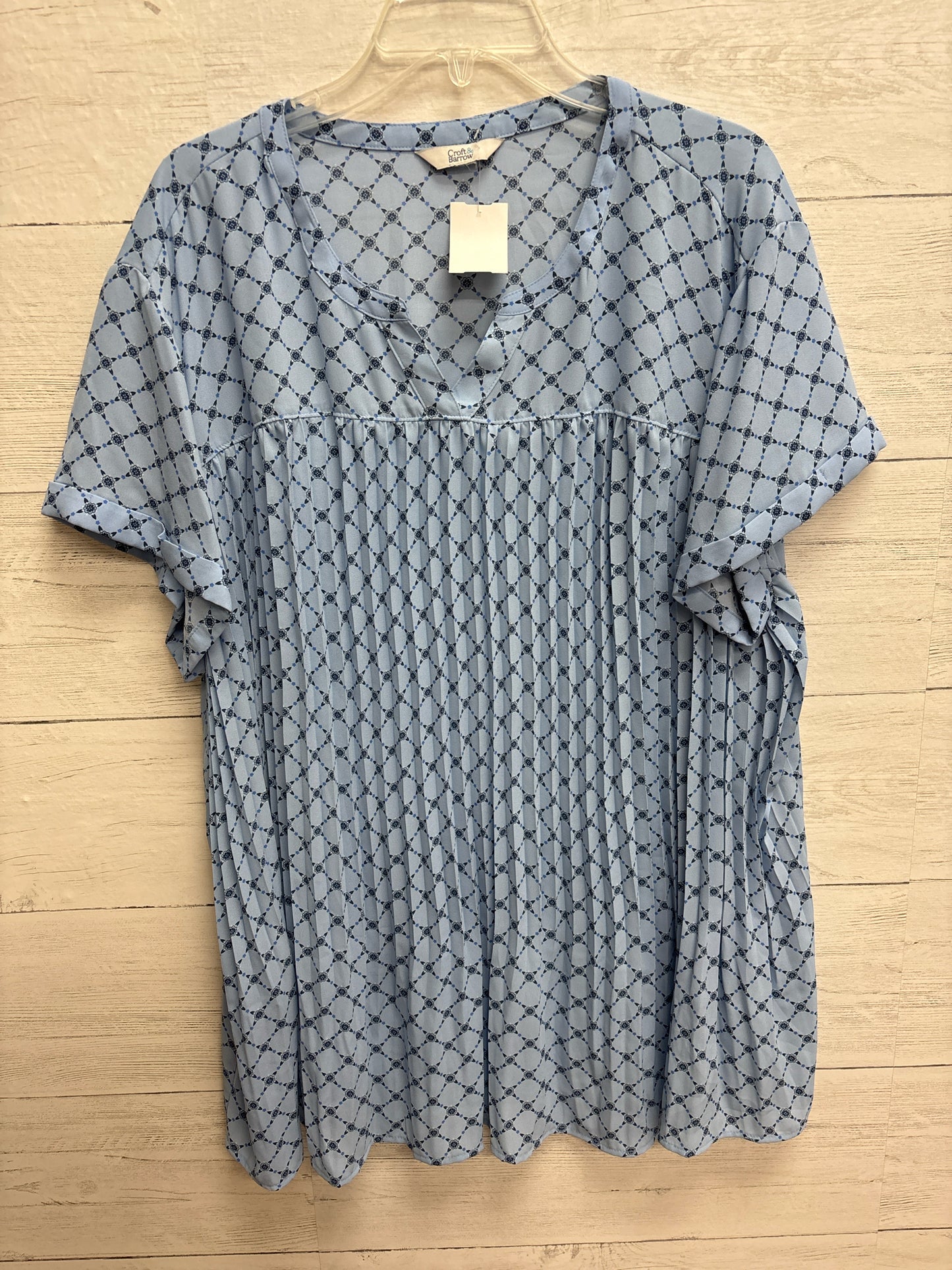 Size 2X Croft & Barrow Blue Shirt