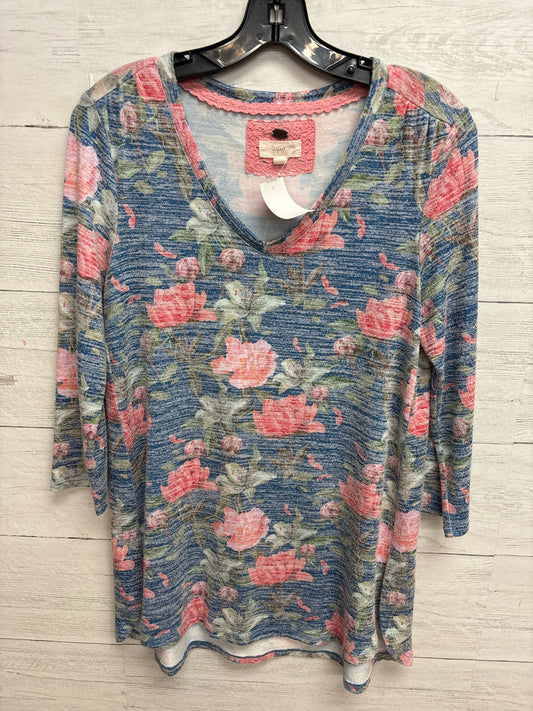 Size M cupio Blue/Pink Womens Shirt
