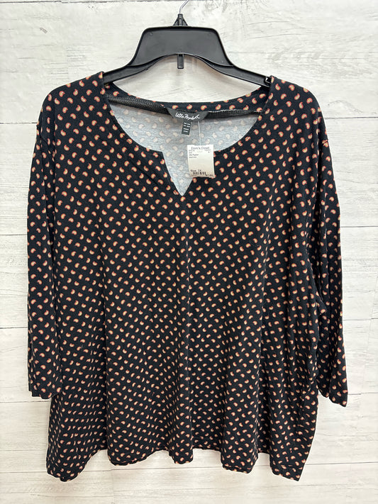 Size 3X Ulla Popken black/red Shirt