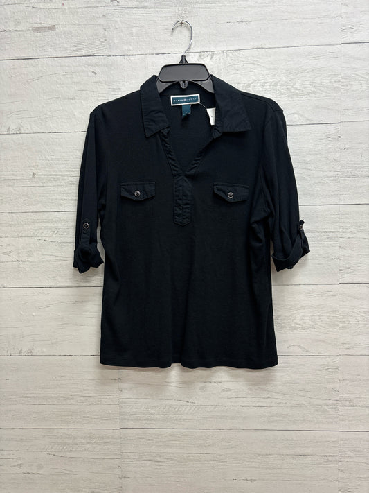 Size L Karen Scott Black Womens Shirt
