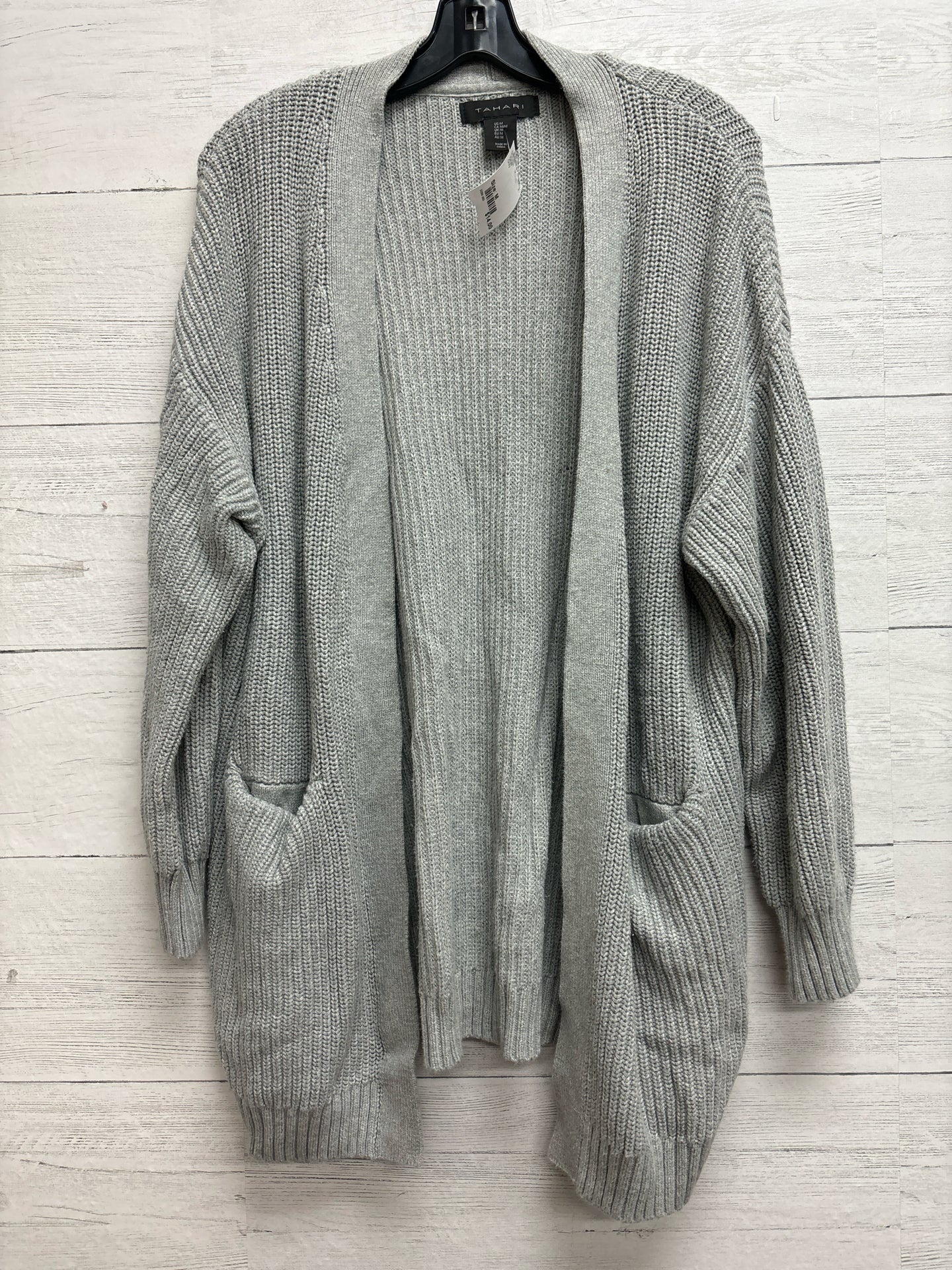 Size M Tahari Grey Cardigan