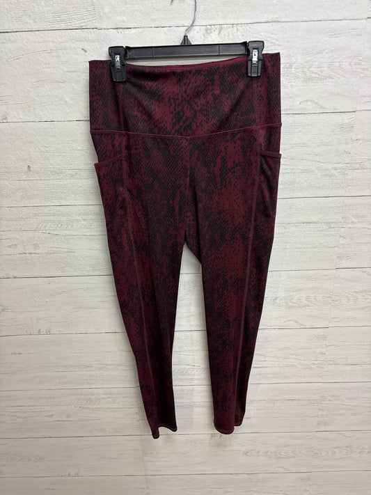 Size 1 Chico's Design maroon Womens Leggings