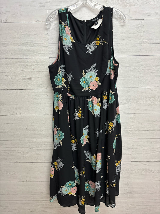 Size 22 Torrid BLACK FLORAL Dress