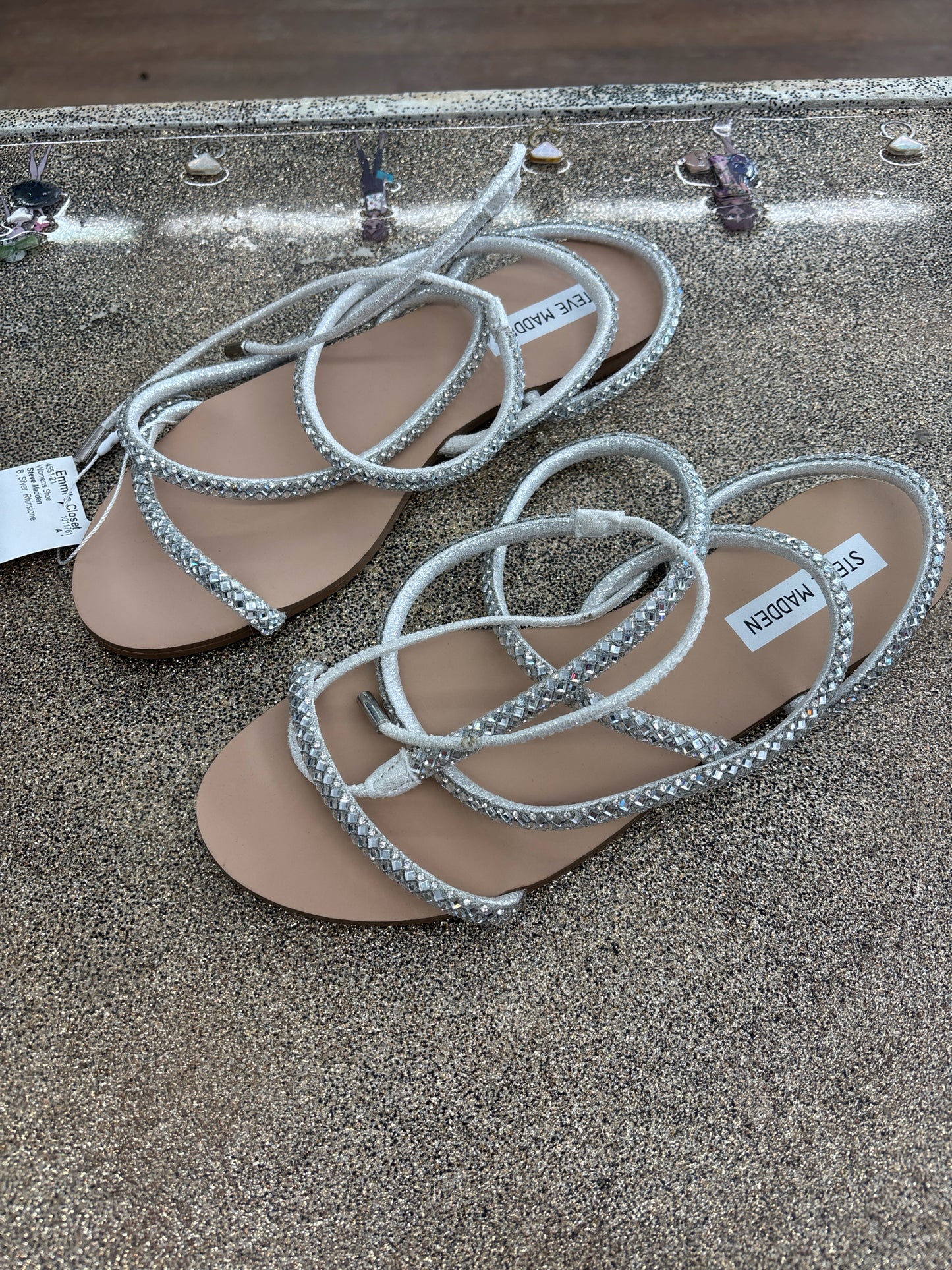 8 Steve Madden Silver Womens Shoe