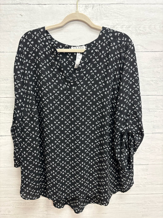 Size 3X Chaus Black/White Shirt