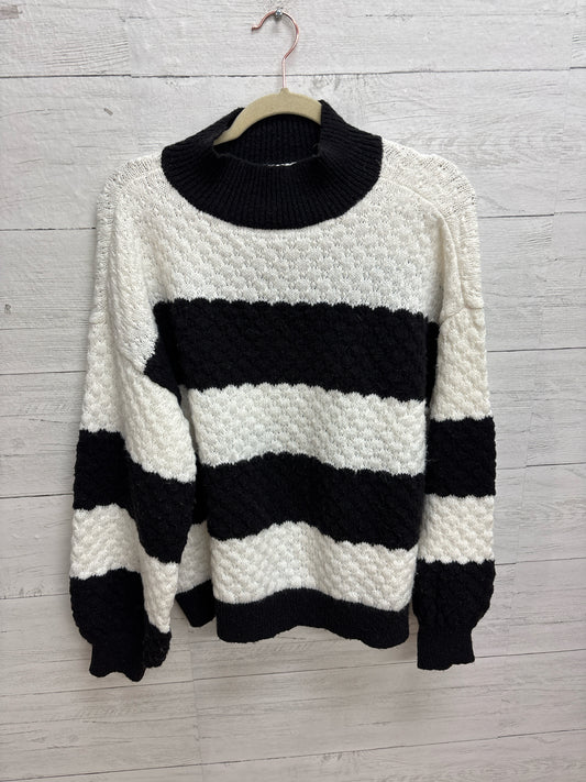 Size L NINE WAST Black/White Womens Sweatshirt