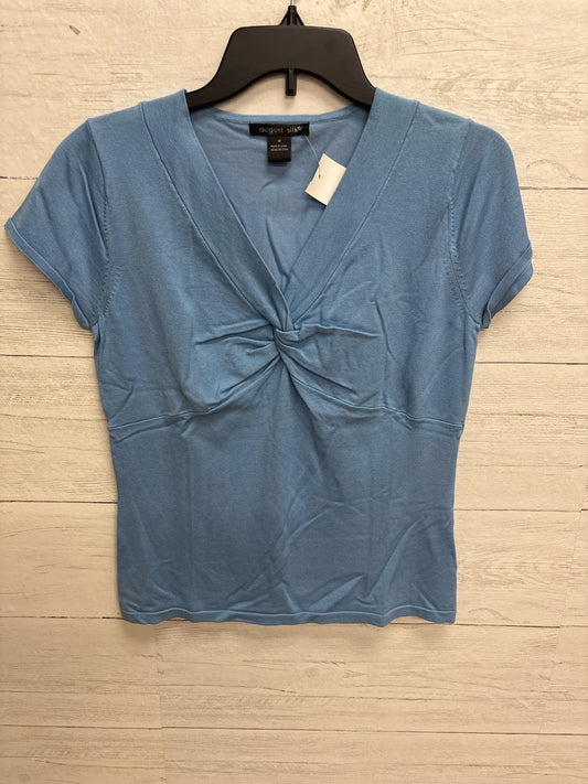 Size M August Silk Blue Womens Shirt