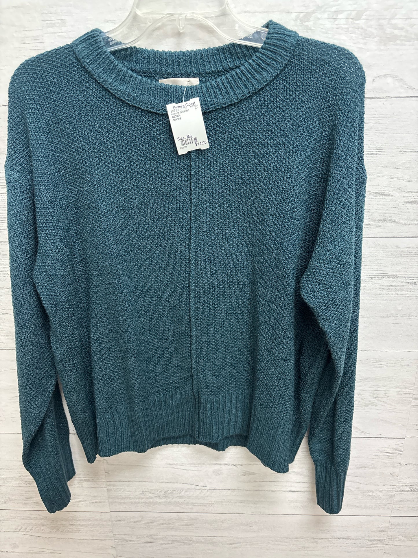Size M/L BECOOL dark teal Womens Sweatshirt