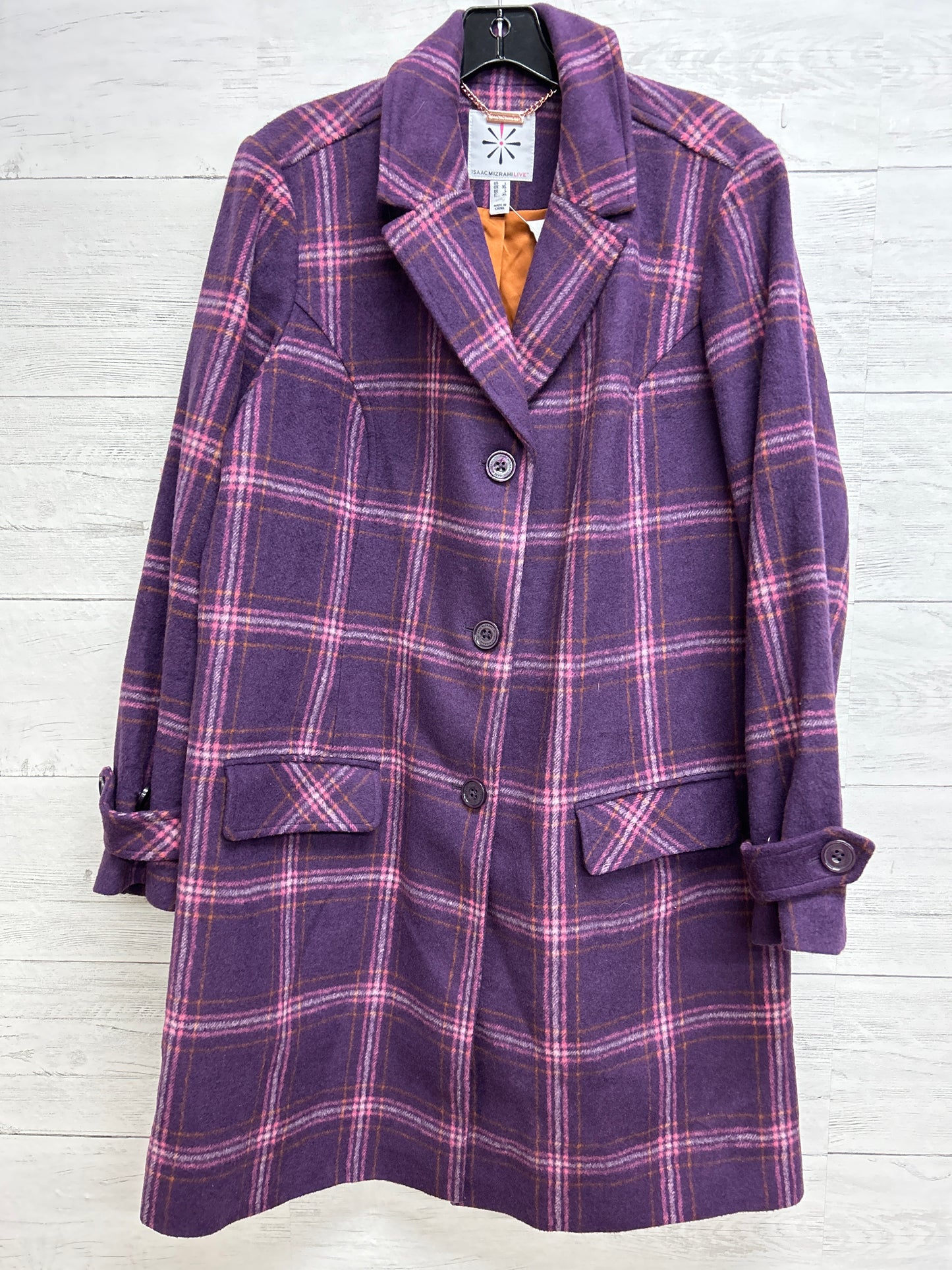 Size L isaac HAZAN Purple Coat