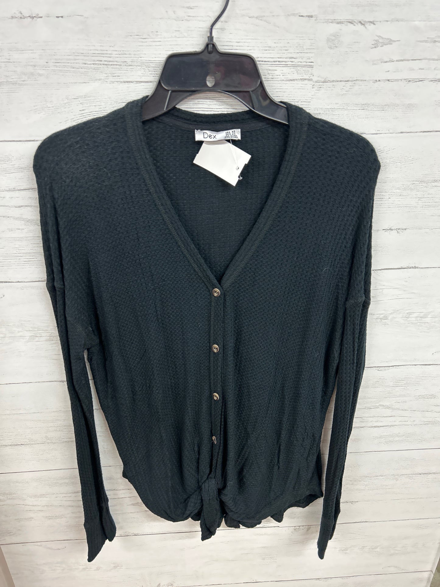 Size XS Dex Black Shirt