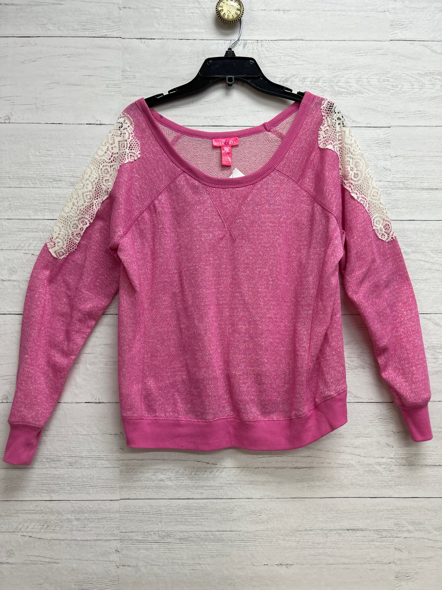 Size XL mix & co. Pink SWEATSHIRT