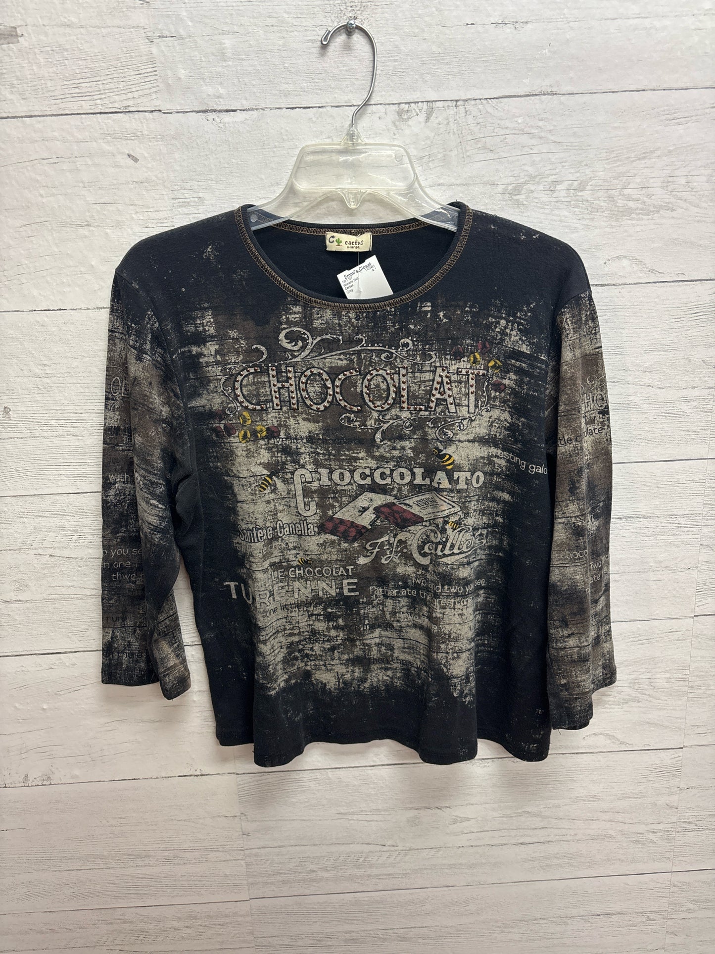 Size XL Cactus Grey Womens Shirt