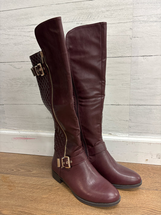 7 Just Fab Wine Womens Boots