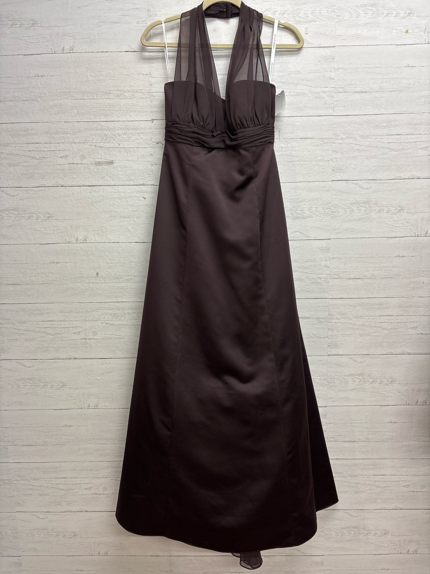 Size 10 Davids Bridal Brown Gown/Evening Wear