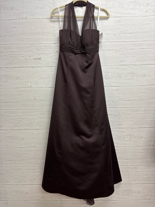Size 10 Davids Bridal Brown Gown/Evening Wear
