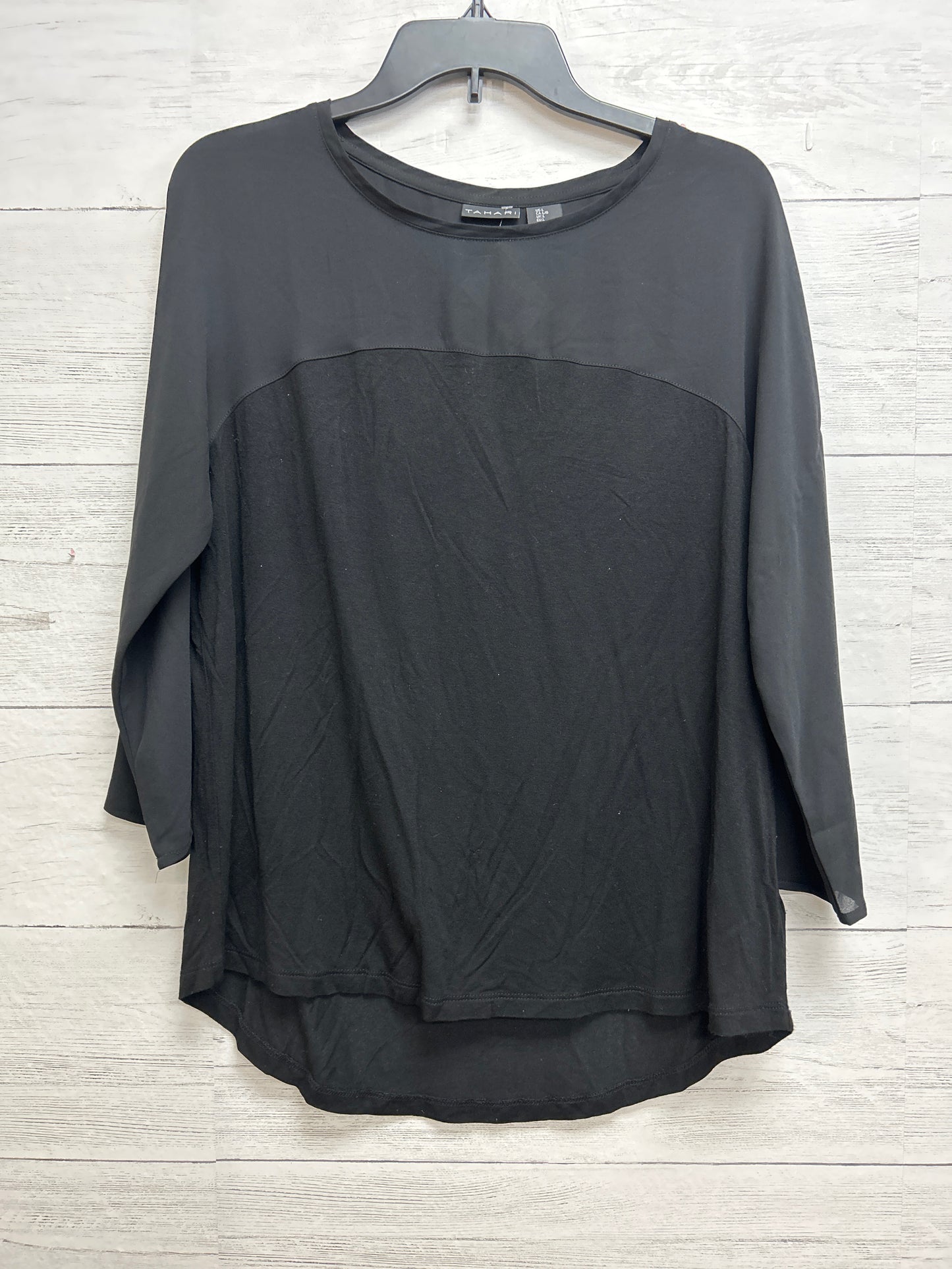 Size L Tahari Black Shirt