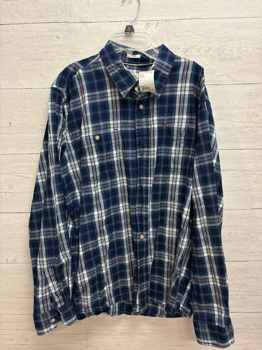 Size XL Wrangler Blue Mens Shirt