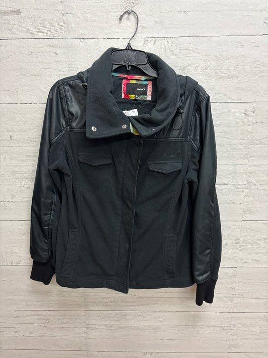 Size L Hurley black/multi color Womens Jacket