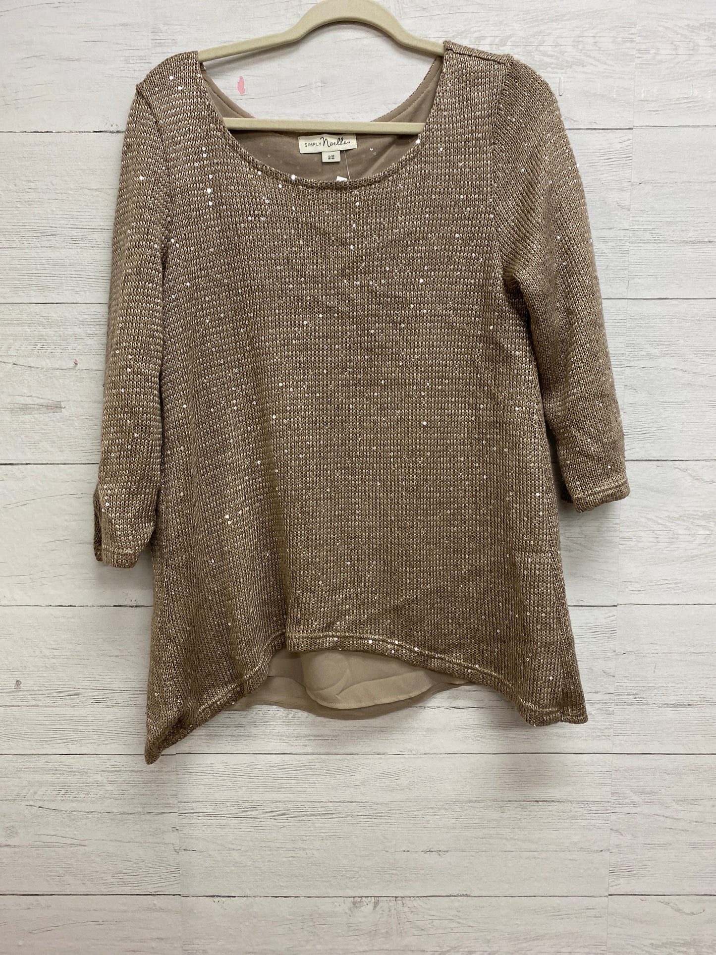 Size S Simply Noelle Champagne Sweater