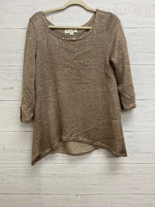 Size S Simply Noelle Champagne Sweater