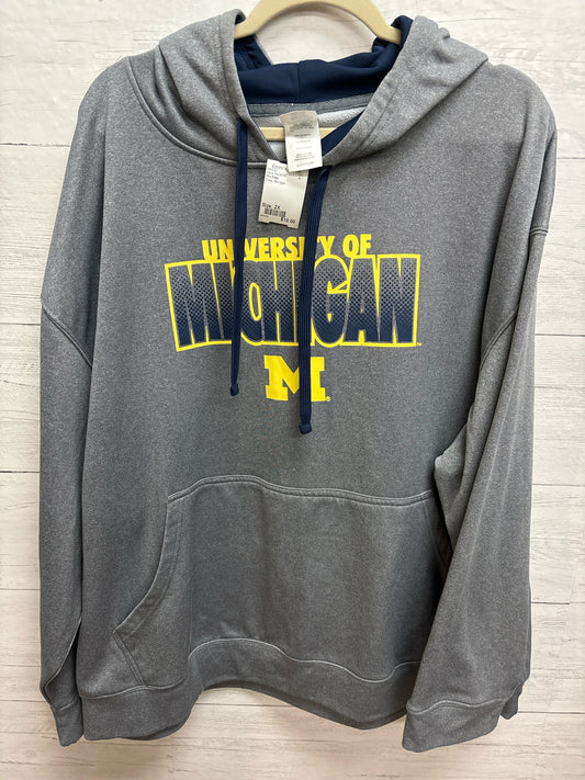 Size 2X Pro Edge Grey Mens Sweatshirt