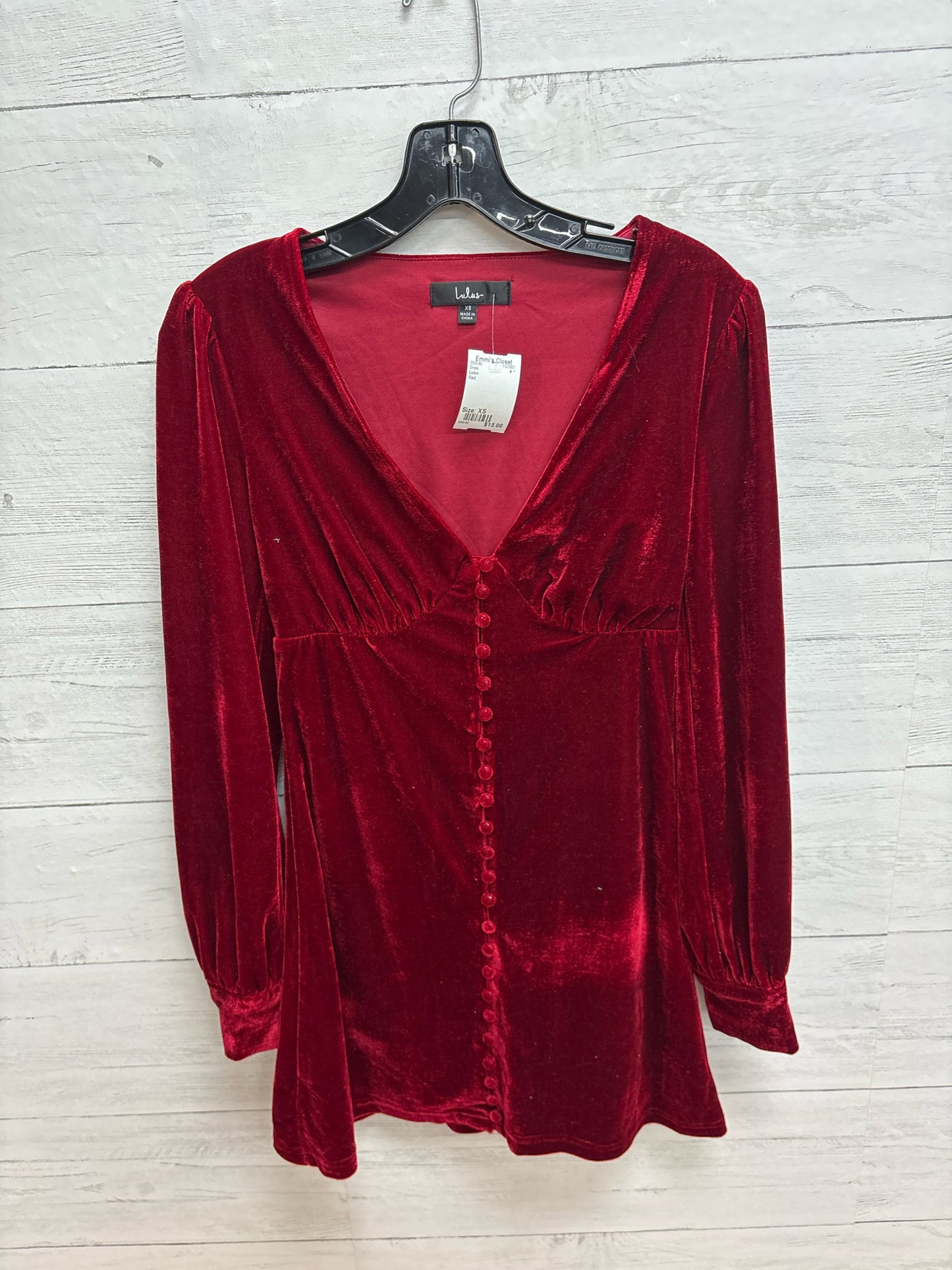 Size XS Lulus Red Dress