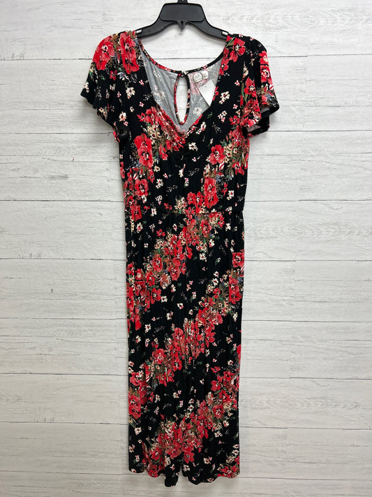 Size M Maurices Red/black Rompers