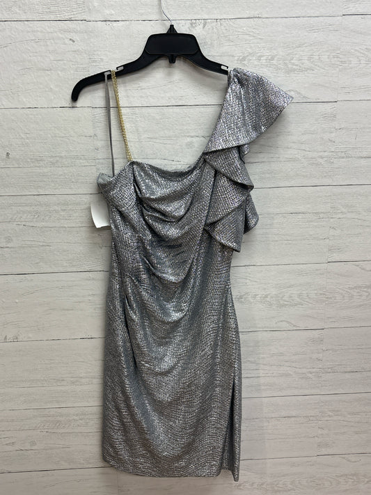 Size L Arden B. Silver Dress