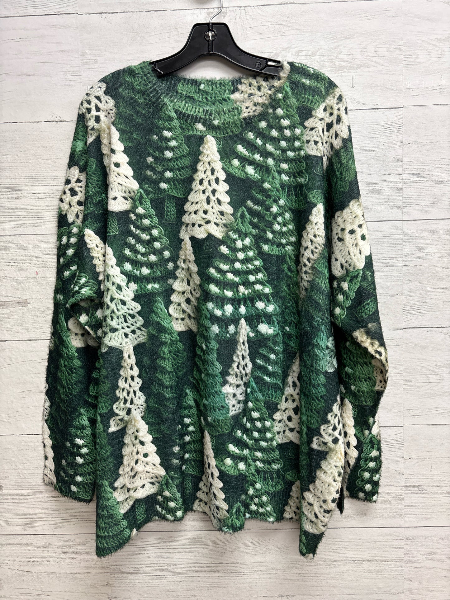 Size 2X N/A Green Womens Sweater