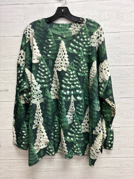 Size 2X N/A Green Womens Sweater