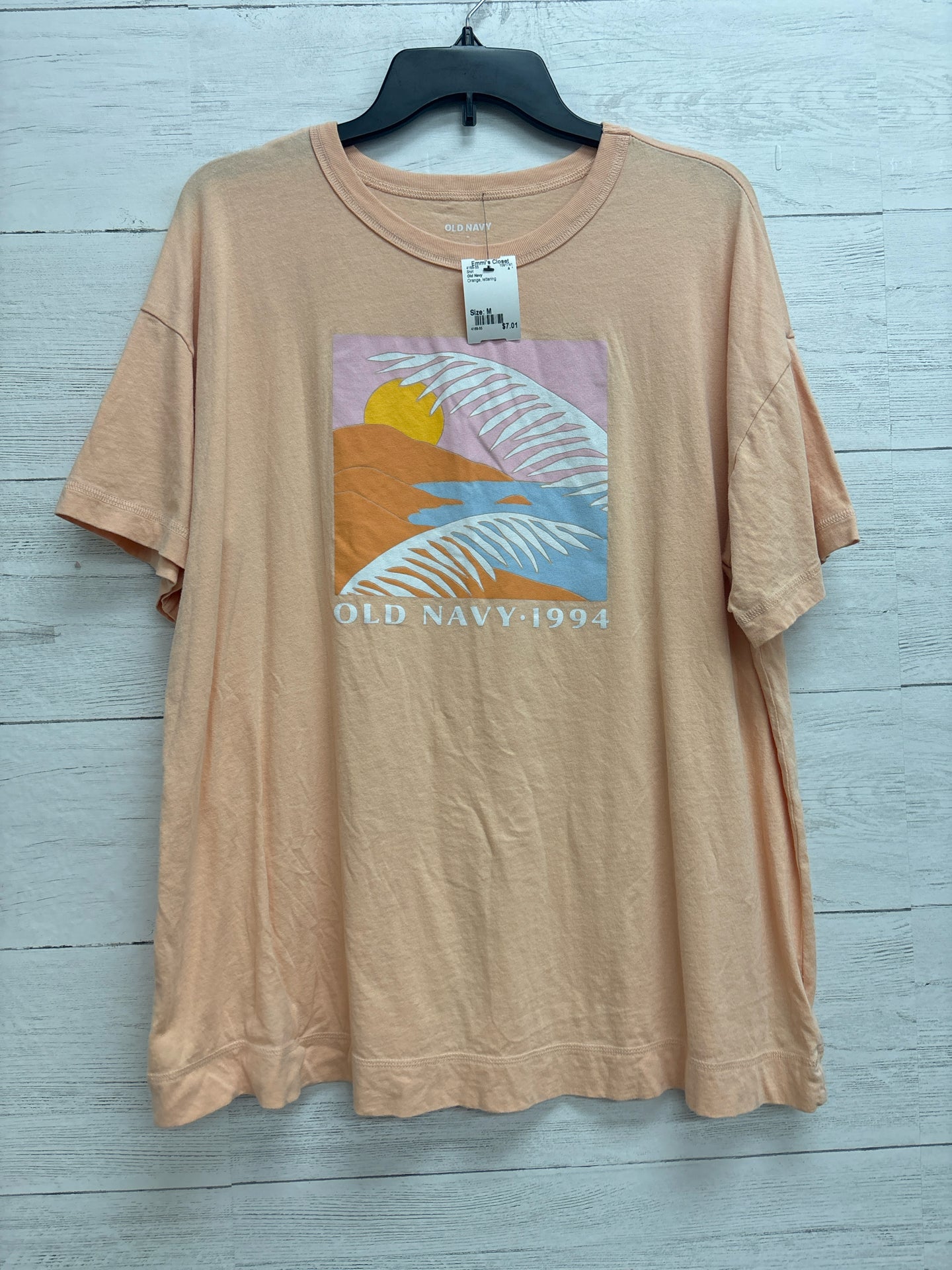 Size M Old Navy Orange Shirt