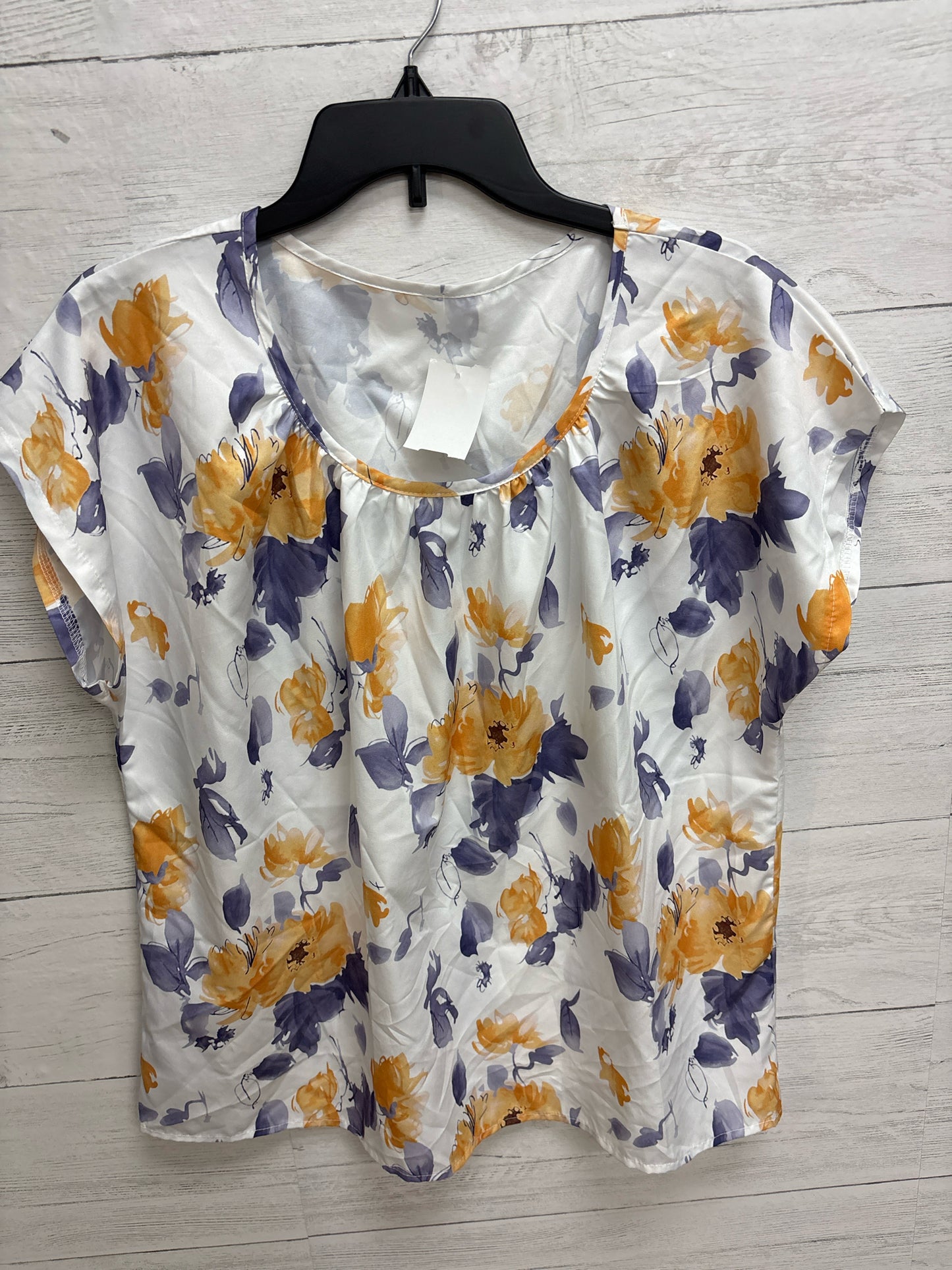 Size L N/A WHITE/PURPLE/YELLOW Womens Shirt
