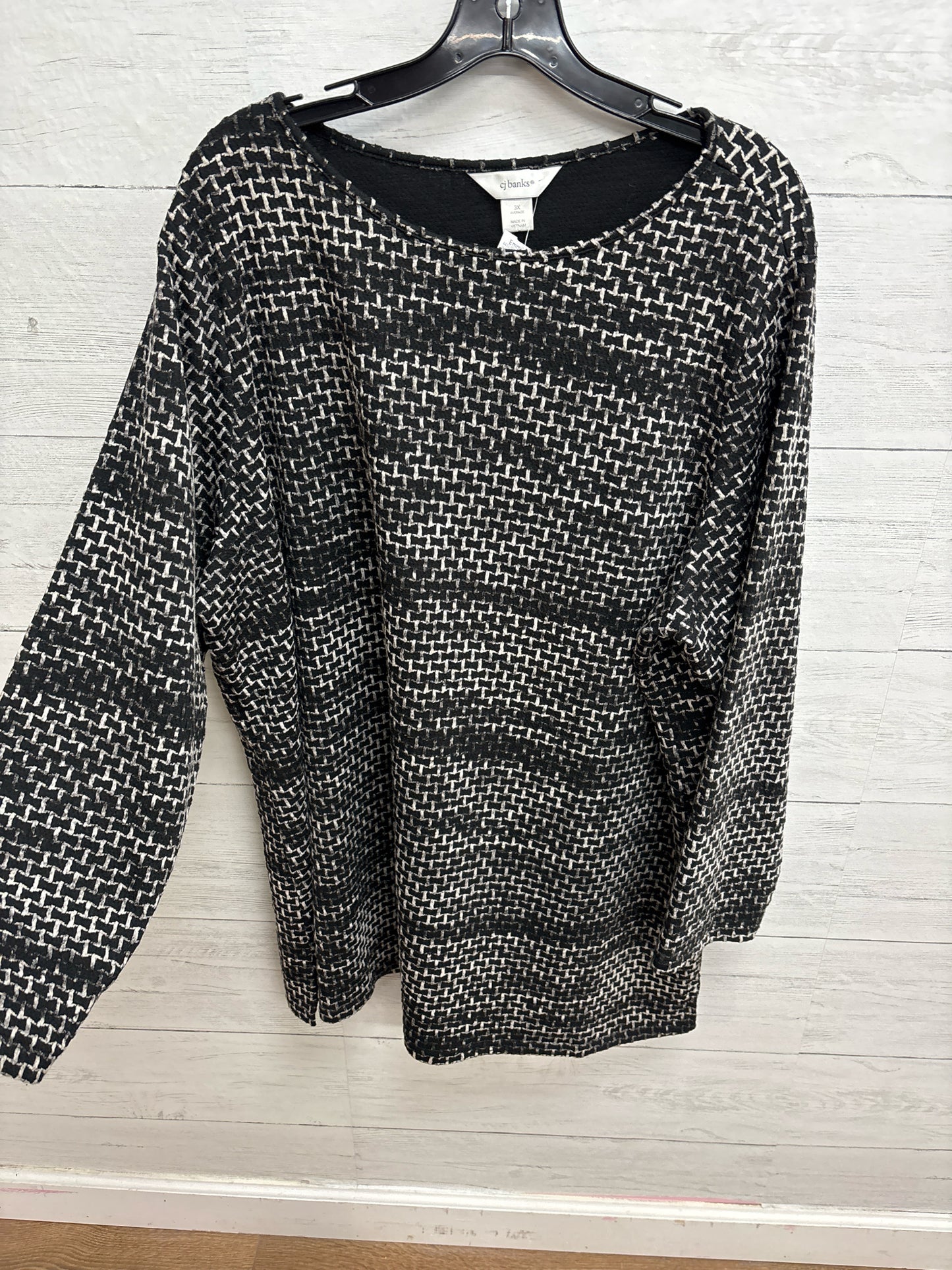 Size 3X CJ Banks Grey/black Shirt